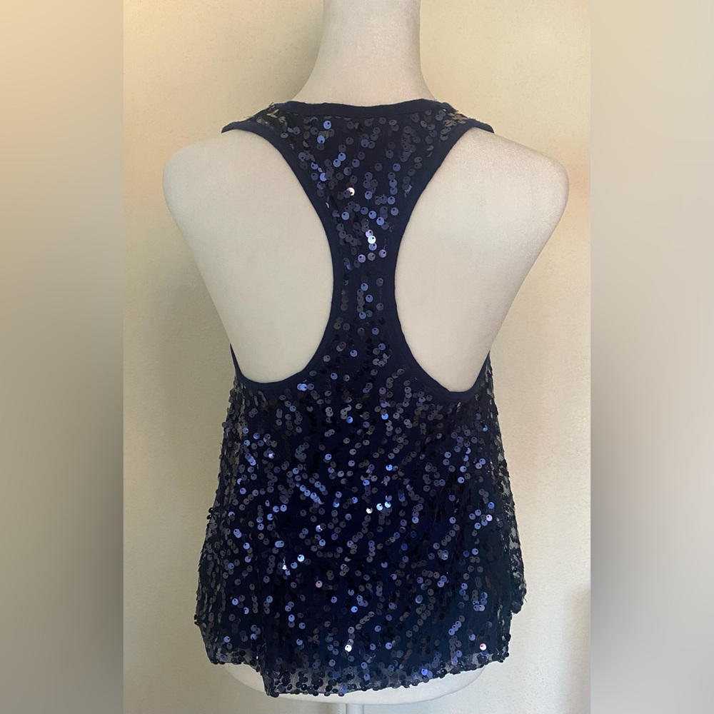 Kylee Sequins Razorback Crop Top - Picture 4 of 5